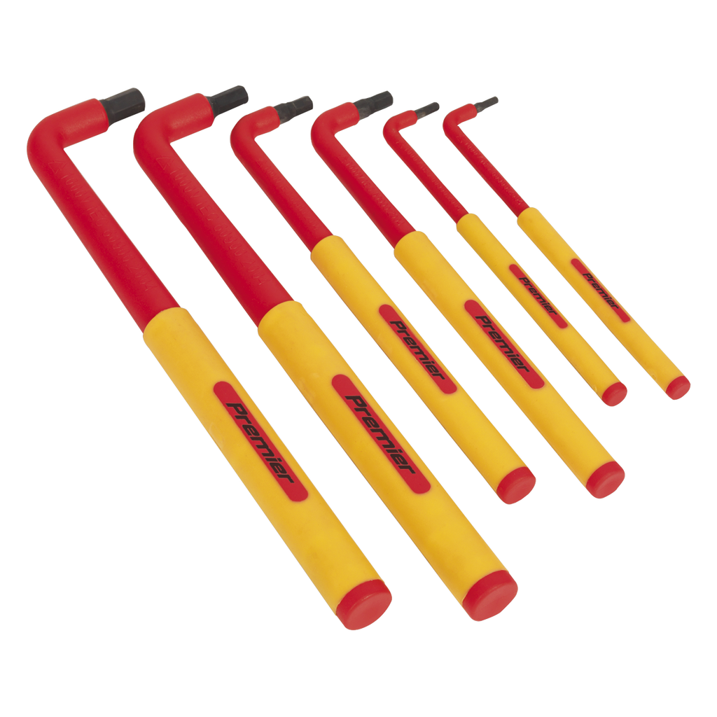 Extra-Long Hex Key Set 6pc - VDE Approved AK7177