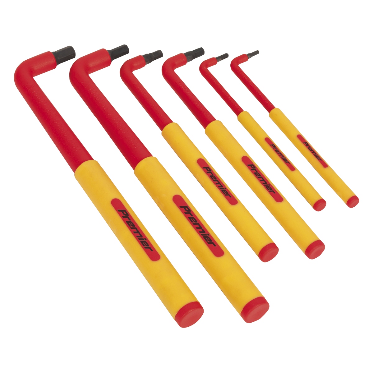 Extra-Long Hex Key Set 6pc - VDE Approved AK7177