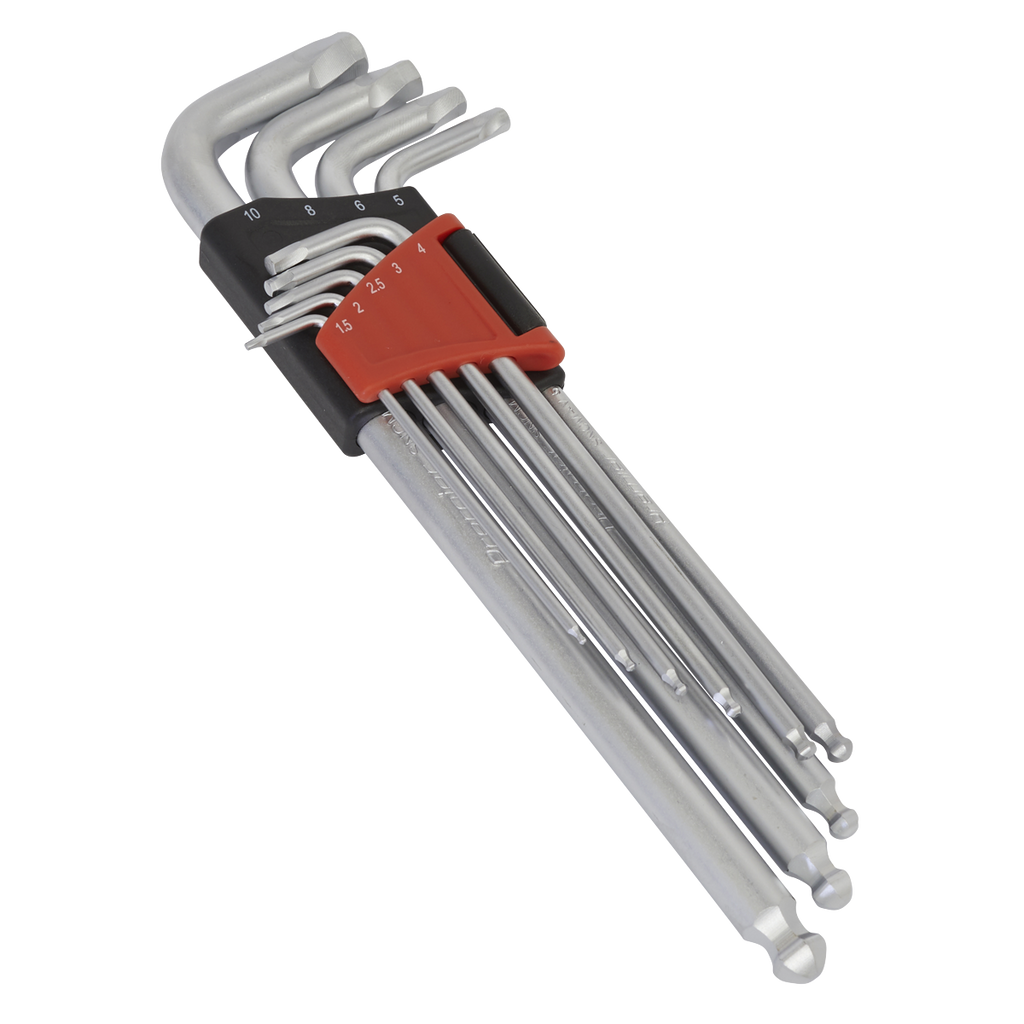 Lock-On™ Extra-Long Ball-End Hex Key Set 9pc AK7180