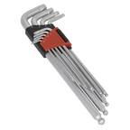 Lock-On™ Extra-Long Ball-End Hex Key Set 9pc AK7180