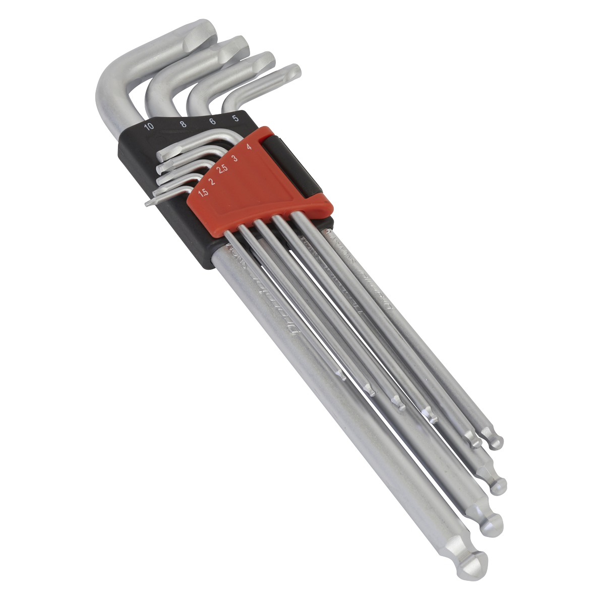 Lock-On™ Extra-Long Ball-End Hex Key Set 9pc AK7180