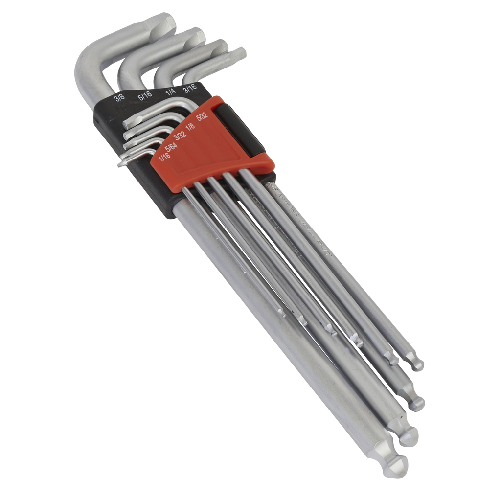 Imperial Lock-On™ Extra-Long Ball-End Hex Key Set 9pc AK7181