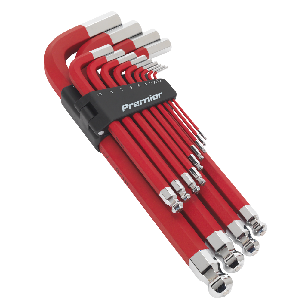 Jumbo Anti-Slip Ball-End Hex Key Set 13pc AK7187