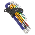 Long Ball-End Hex Key Set 9pc AK7190