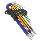 Long Ball-End Hex Key Set 9pc AK7190