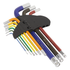 Long Ball-End Hex Key Set 9pc AK7190