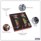 Anti-Slip Long TRX-Star* & Ball-End Hex Key Set 18pc AK7199