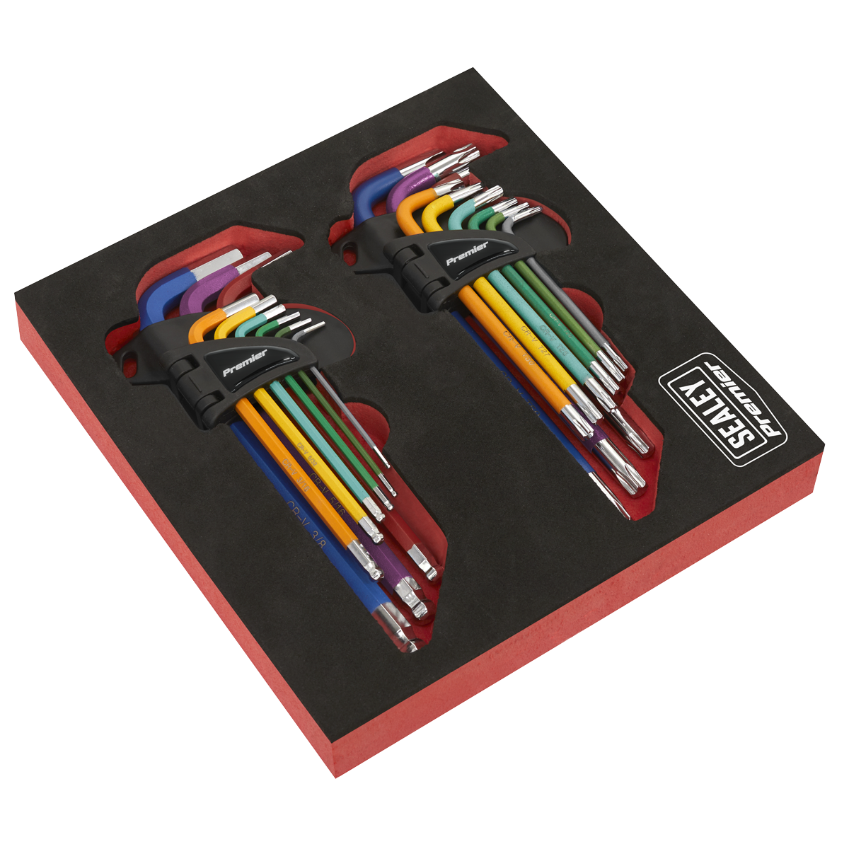 Anti-Slip Long TRX-Star* & Ball-End Hex Key Set 18pc AK7199