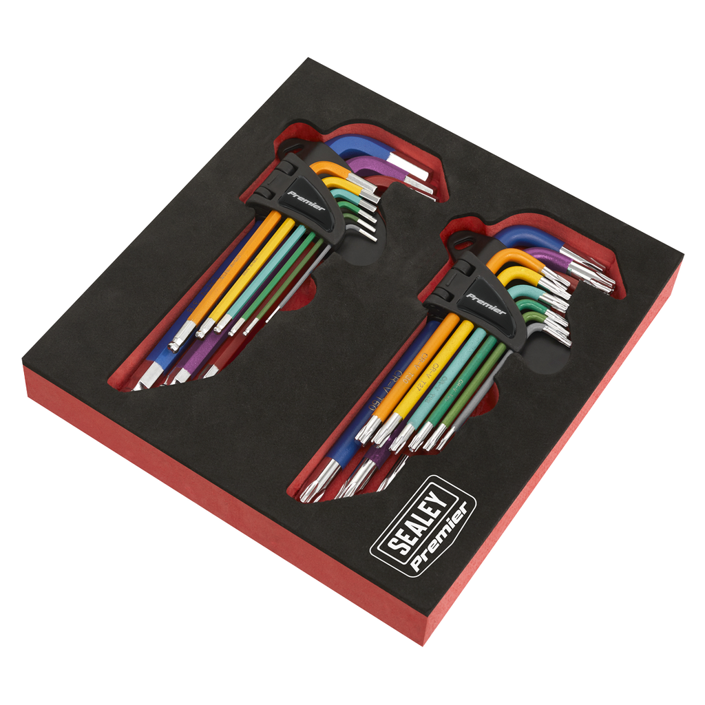 Anti-Slip Long TRX-Star* & Ball-End Hex Key Set 18pc AK7199