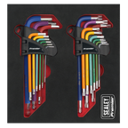 Anti-Slip Long TRX-Star* & Ball-End Hex Key Set 18pc AK7199