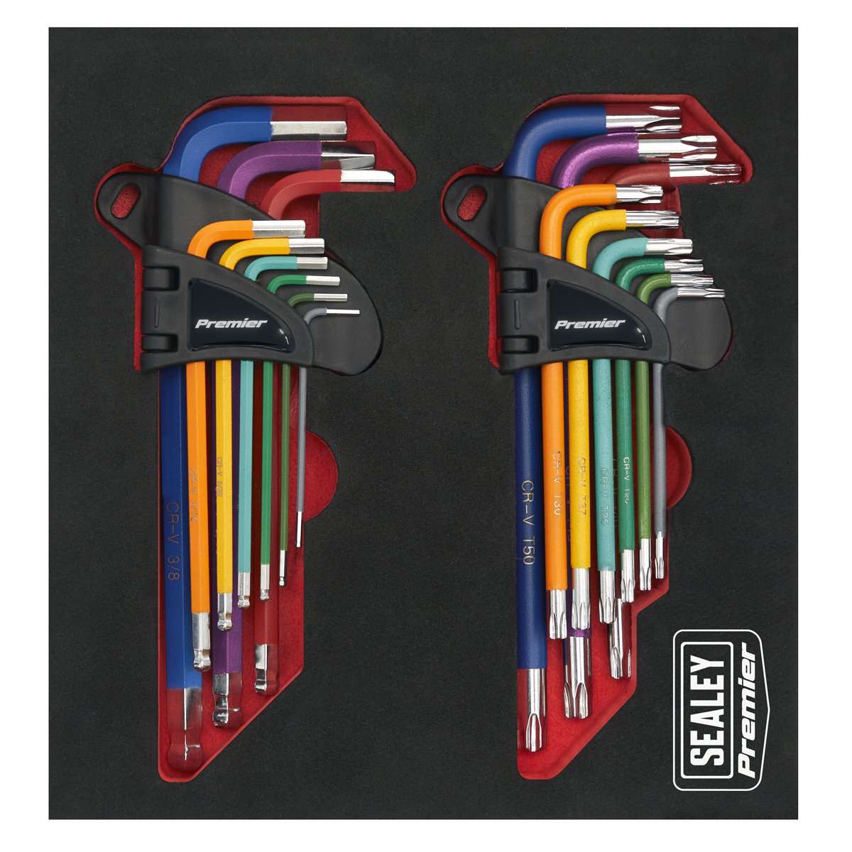 Anti-Slip Long TRX-Star* & Ball-End Hex Key Set 18pc AK7199