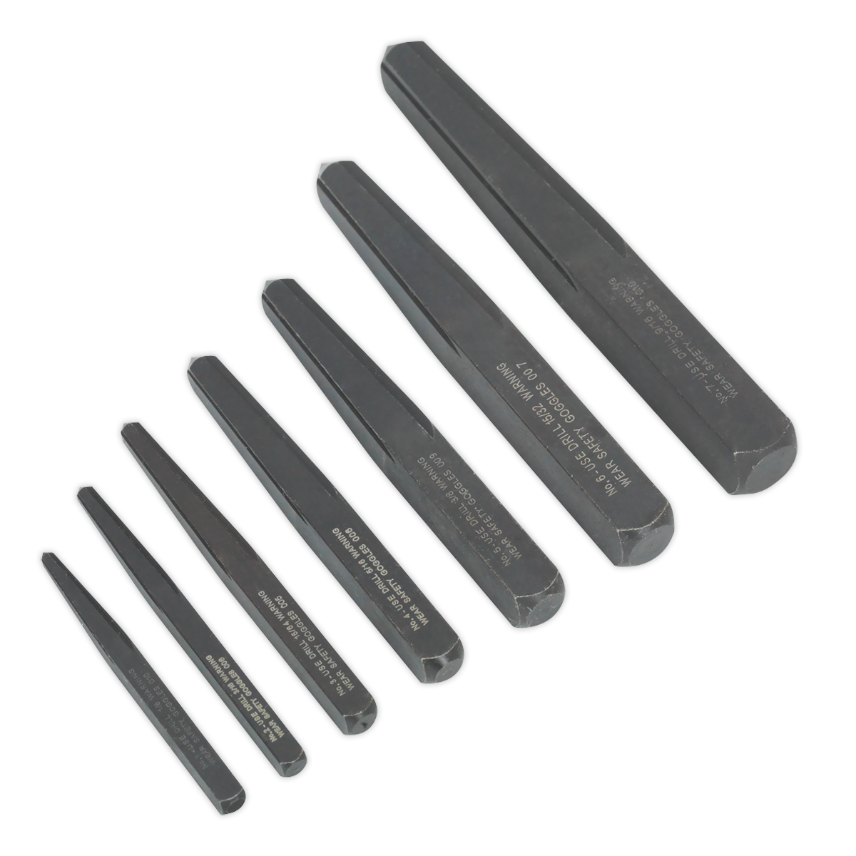 Square Type Screw Extractor Set 7pc AK720
