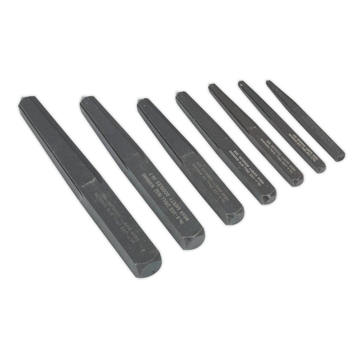 Square Type Screw Extractor Set 7pc AK720