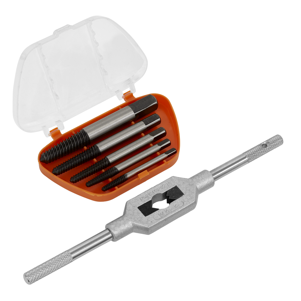 Helix Type Screw Extractor Set with Wrench 6pc AK721