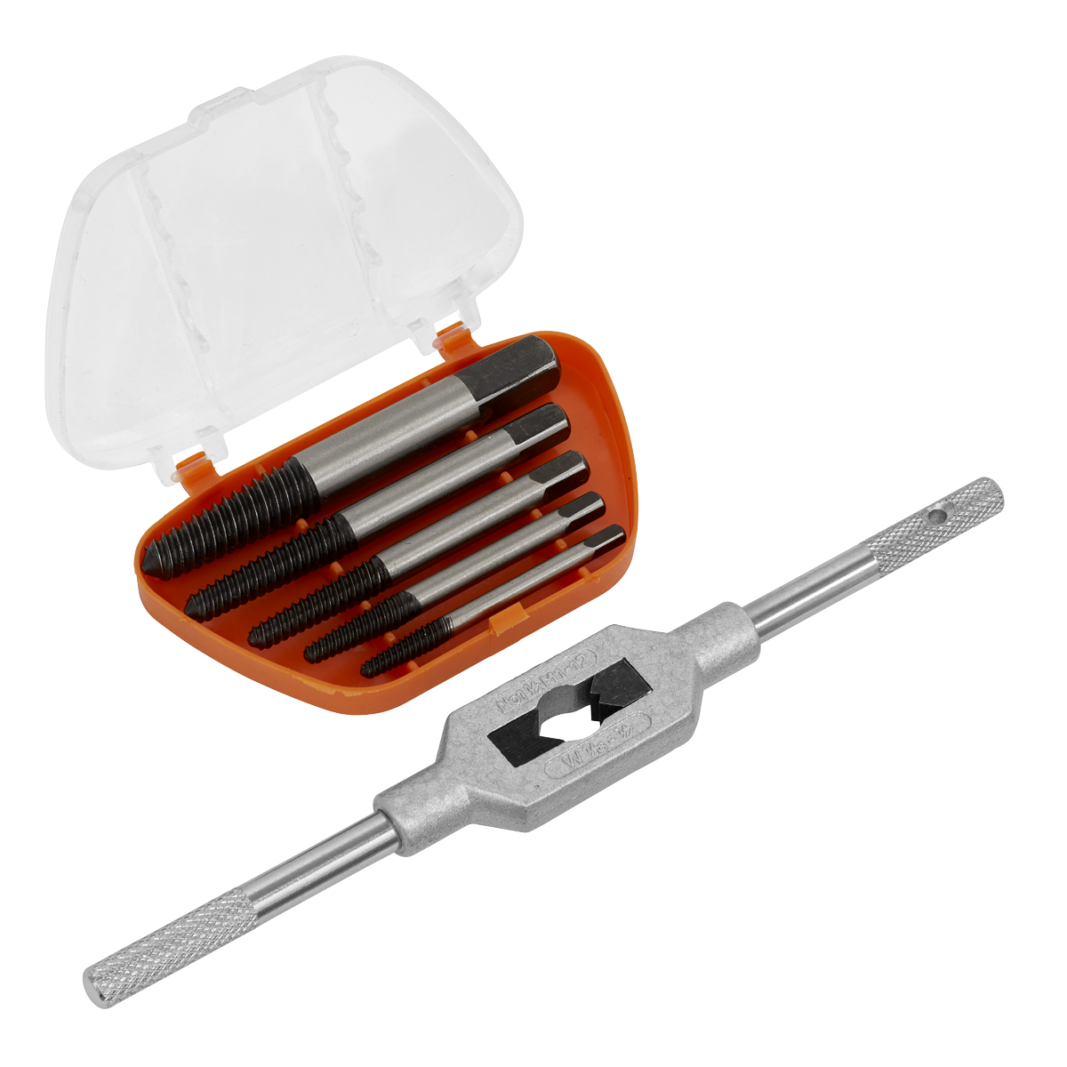 Helix Type Screw Extractor Set with Wrench 6pc AK721