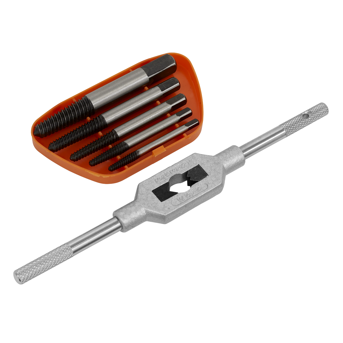 Helix Type Screw Extractor Set with Wrench 6pc AK721