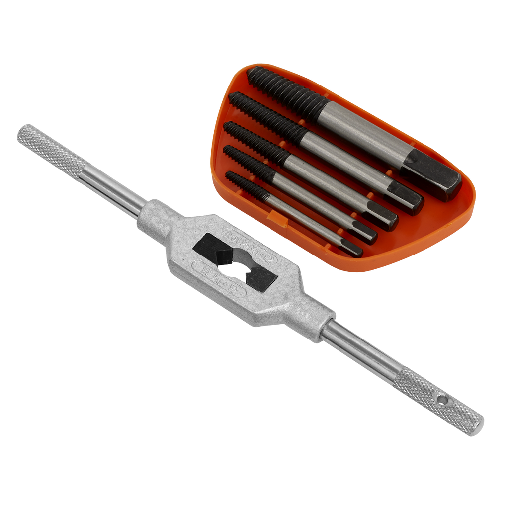 Helix Type Screw Extractor Set with Wrench 6pc AK721