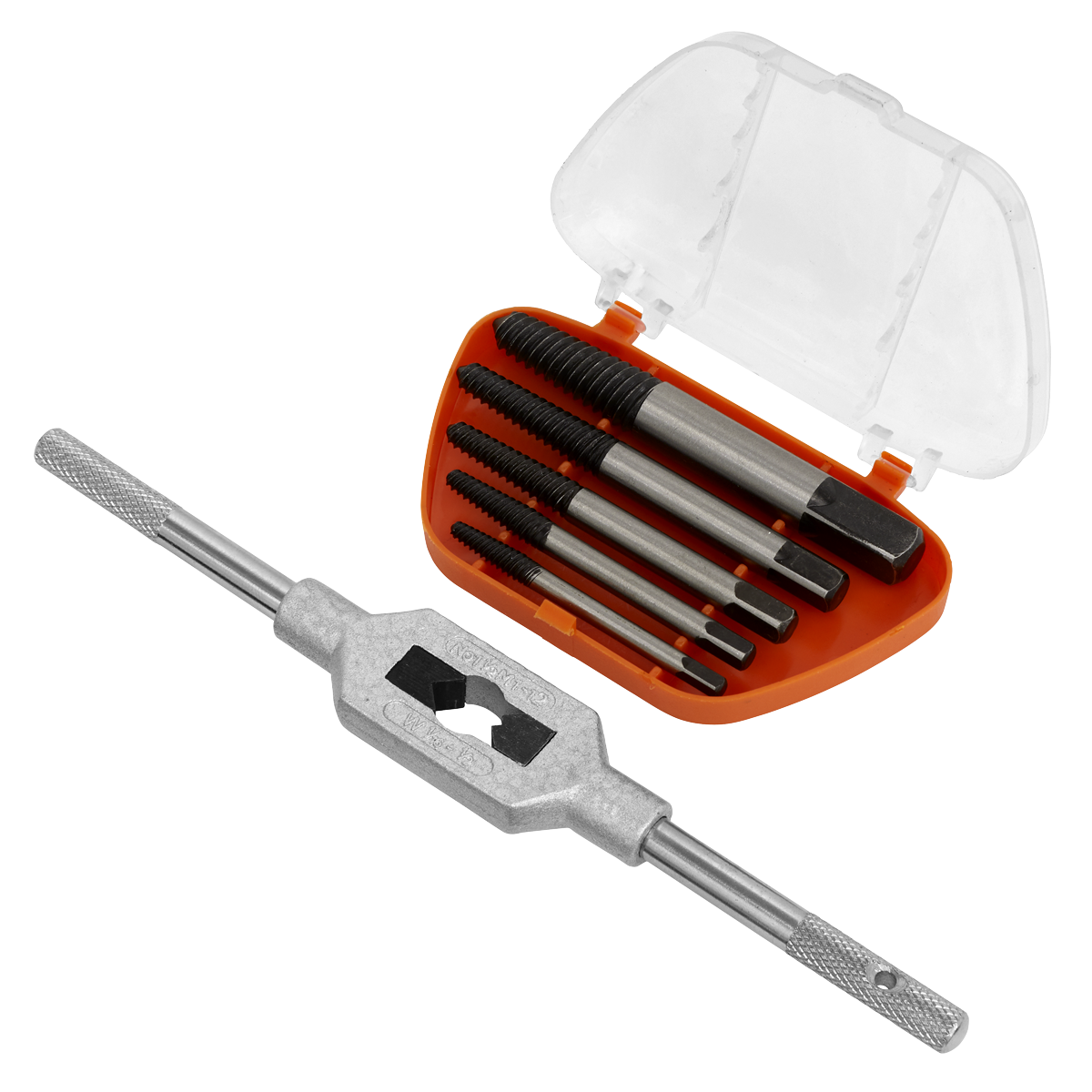 Helix Type Screw Extractor Set with Wrench 6pc AK721