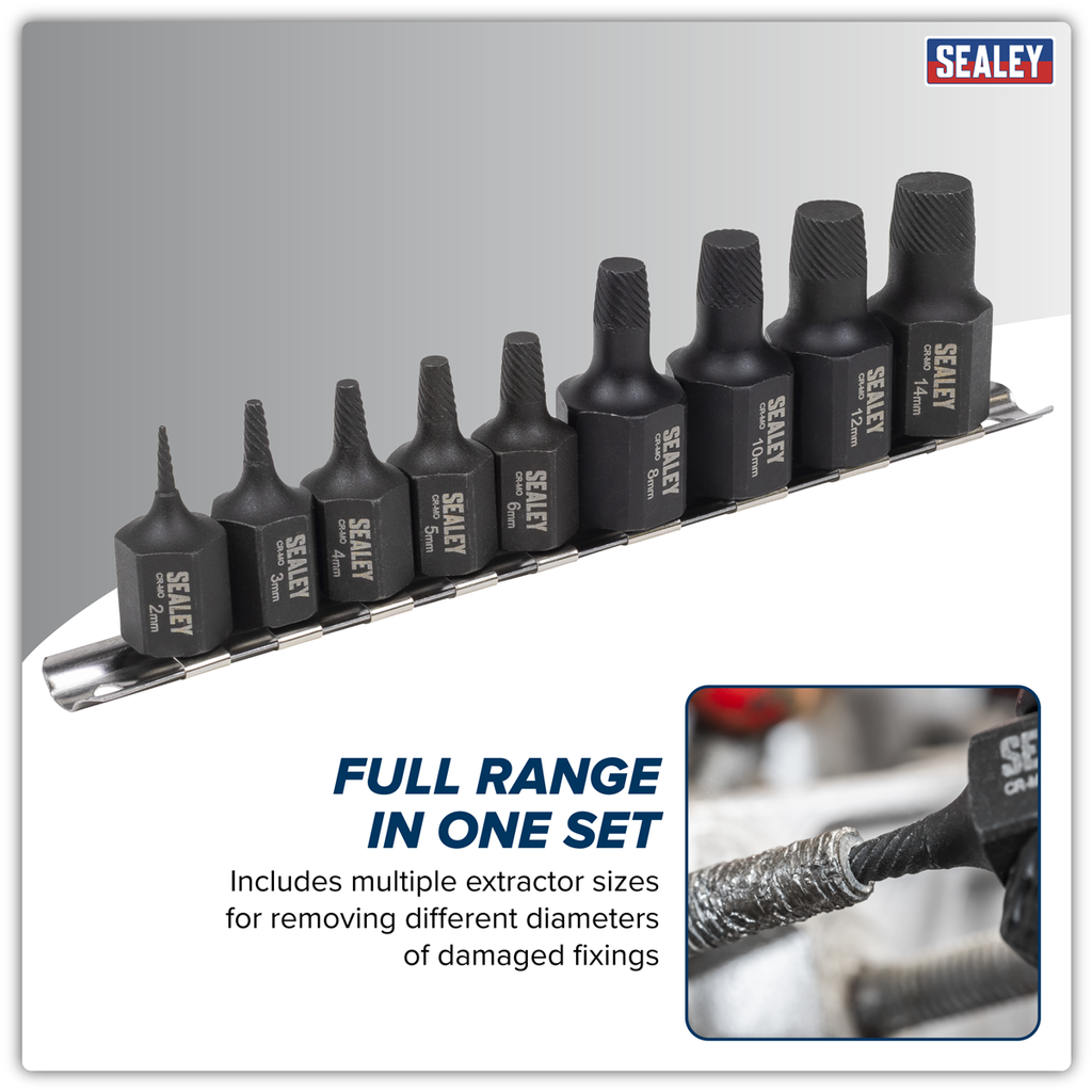 Stud Extractor Set 9pc AK7222
