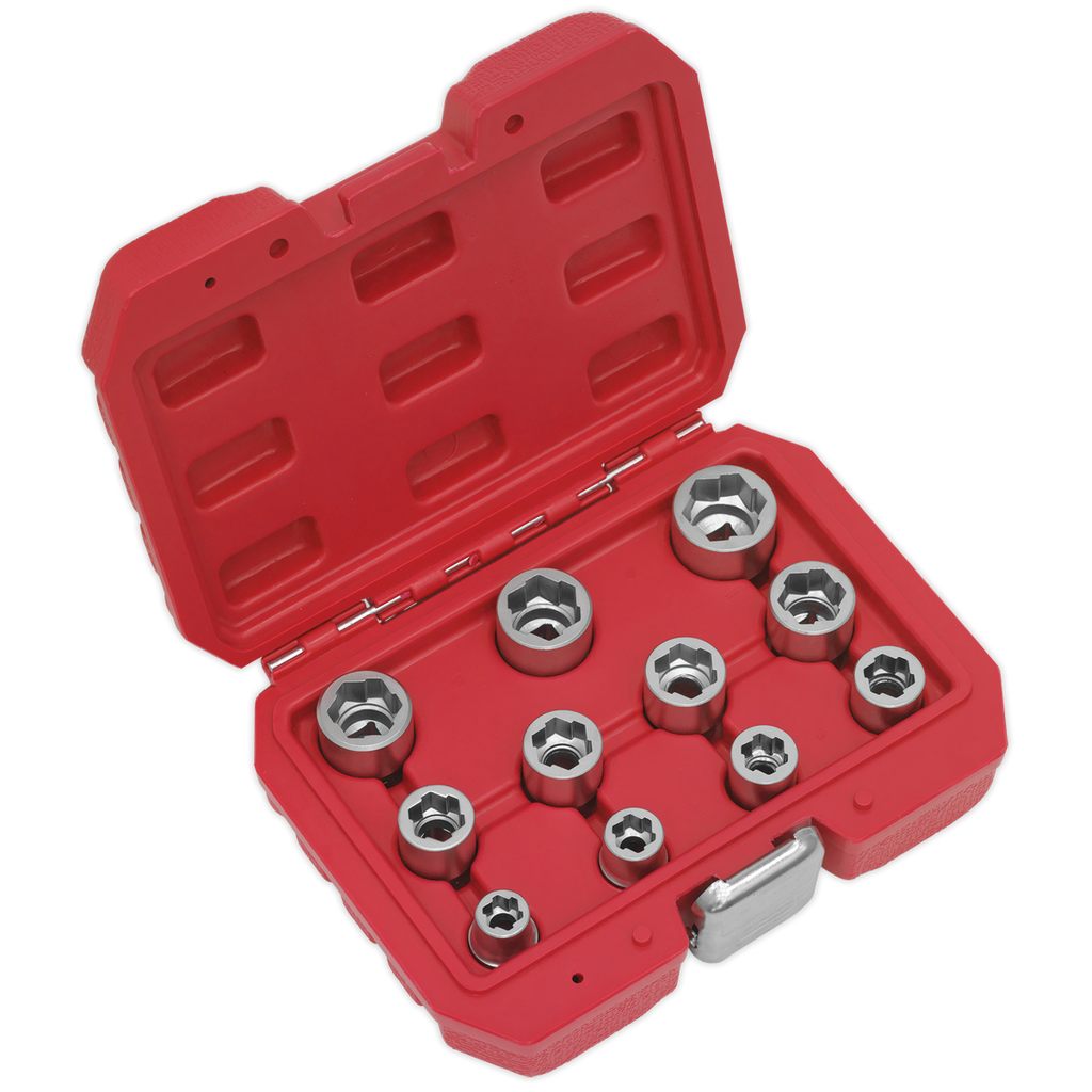 Bolt Extractor Socket Set 3/8"Sq Drive 11pc AK7281