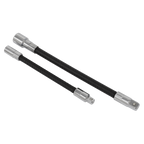 Flexible Extension Adaptor Set 1/4"Sq x 150mm & 3/8"Sq x 200mm 2pc AK7341