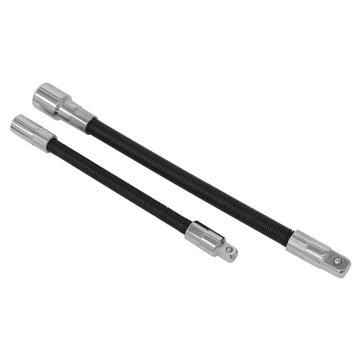Flexible Extension Adaptor Set 1/4"Sq x 150mm & 3/8"Sq x 200mm 2pc AK7341