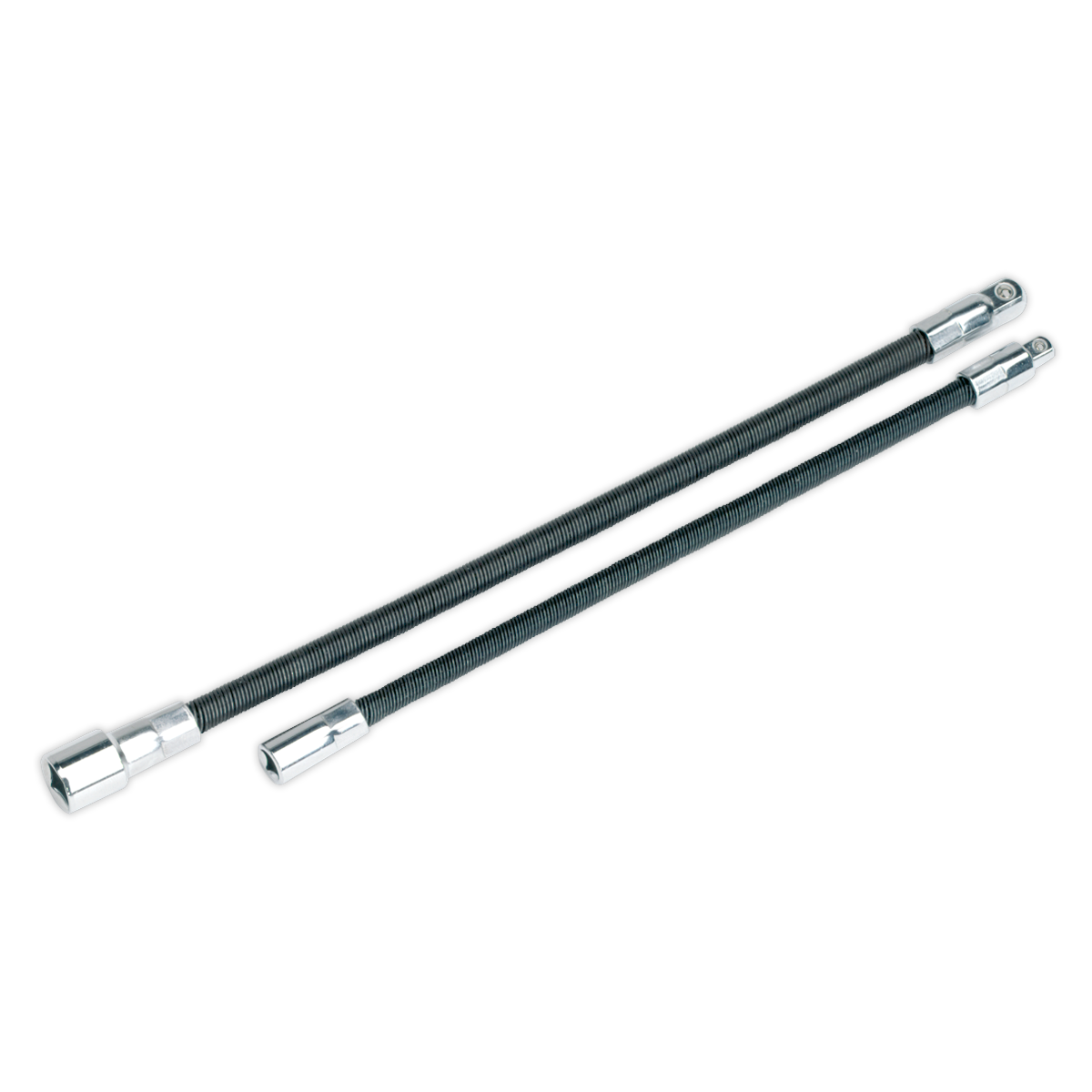 Flexible Extension Adaptor Set 1/4"Sq x 254mm & 3/8"Sq x 305mm 2pc AK7342