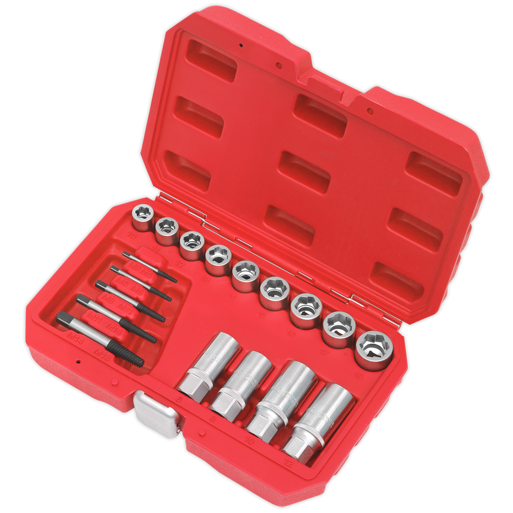 Bolt, Stud & Screw Extractor Set 18pc AK751