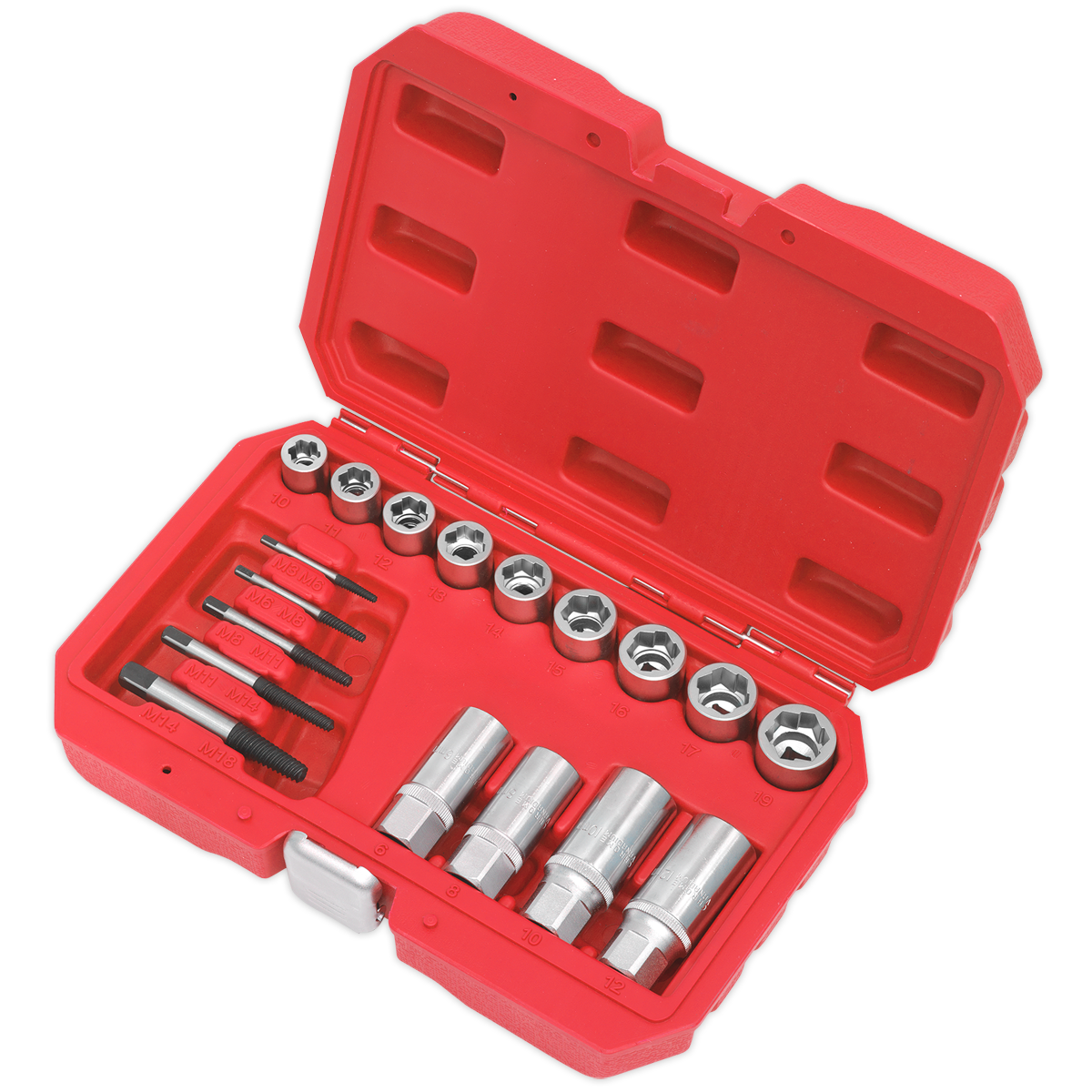 Bolt, Stud & Screw Extractor Set 18pc AK751