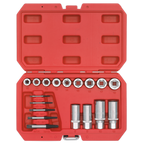 Bolt, Stud & Screw Extractor Set 18pc AK751