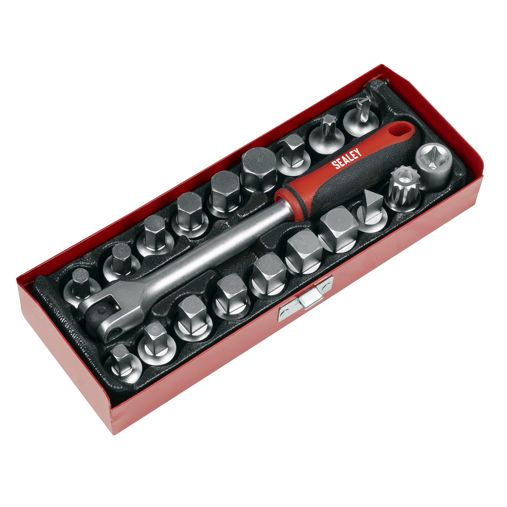 Oil Drain Plug Key Set 3/8"Sq Drive 20pc AK759