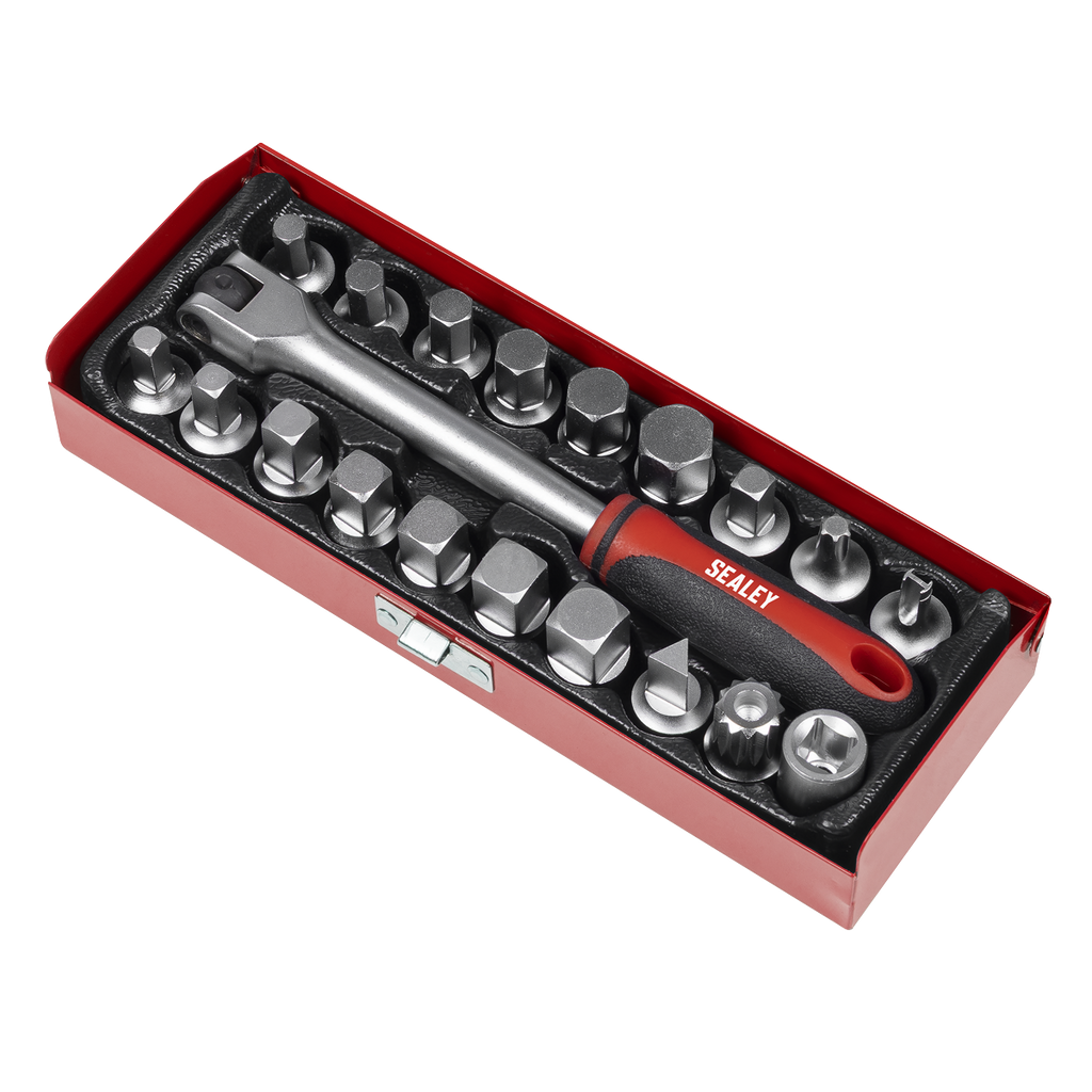 Oil Drain Plug Key Set 3/8"Sq Drive 20pc AK759