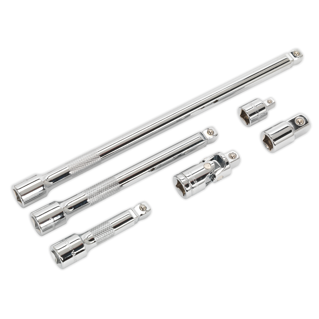 Wobble/Rigid Extension Bar, Adaptor & Universal Joint Set 3/8"Sq Drive 6pc AK7690