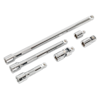 Wobble/Rigid Extension Bar, Adaptor & Universal Joint Set 3/8"Sq Drive 6pc AK7690
