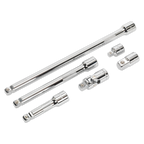 Wobble/Rigid Extension Bar, Adaptor & Universal Joint Set 3/8"Sq Drive 6pc AK7690