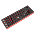 Wobble/Rigid Extension Bar Set 1/4", 3/8" & 1/2"Sq Drive 9pc - Premier Black AK7693