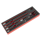 Wobble/Rigid Extension Bar Set 1/4", 3/8" & 1/2"Sq Drive 9pc - Premier Black AK7693