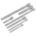 Wobble/Rigid Extension Bar Set 1/4", 3/8" & 1/2"Sq Drive 7pc AK770