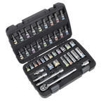 Socket & Socket Bit Set 3/8"Sq Drive 42pc AK7915