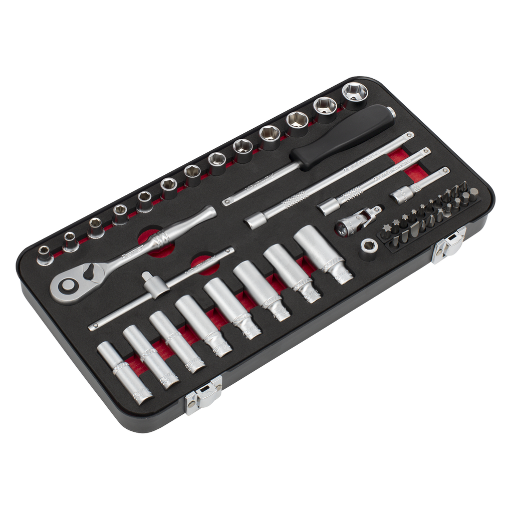 Socket Set 1/4"Sq Drive 49pc AK7920