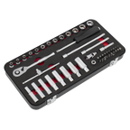 Socket Set 1/4"Sq Drive 49pc AK7920