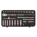 Socket Set 1/4"Sq Drive 49pc AK7920