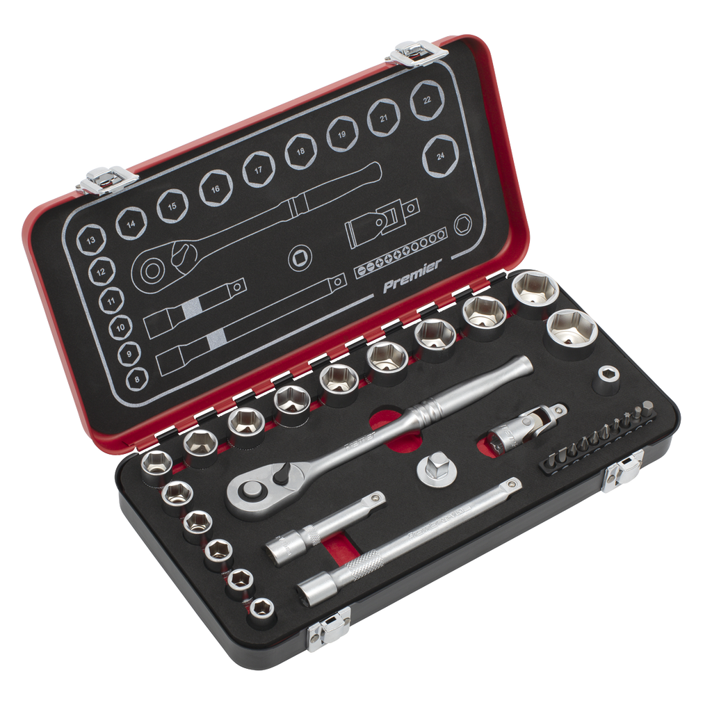Socket Set 3/8"Sq Drive 31pc AK7921