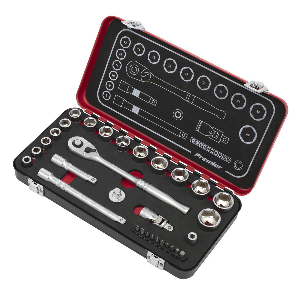 Socket Set 3/8"Sq Drive 31pc AK7921