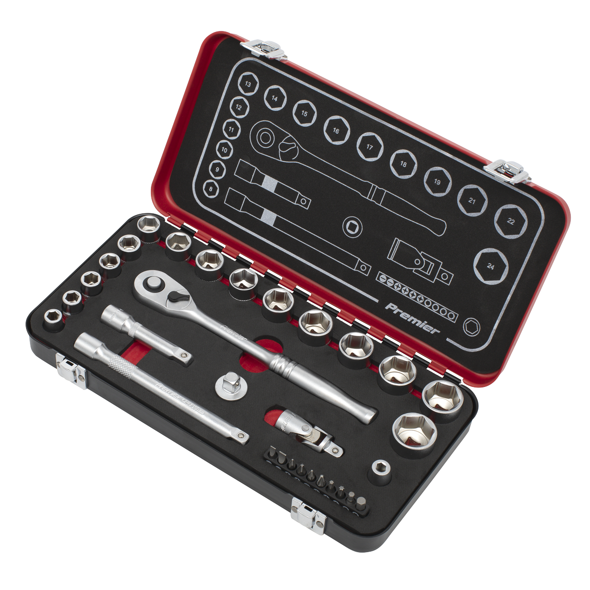 Socket Set 3/8"Sq Drive 31pc AK7921