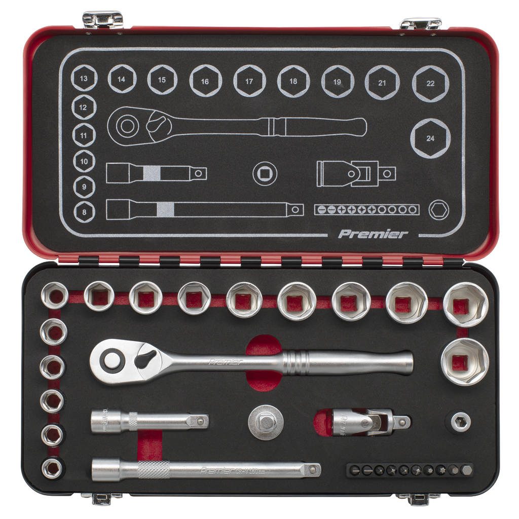 Socket Set 3/8"Sq Drive 31pc AK7921