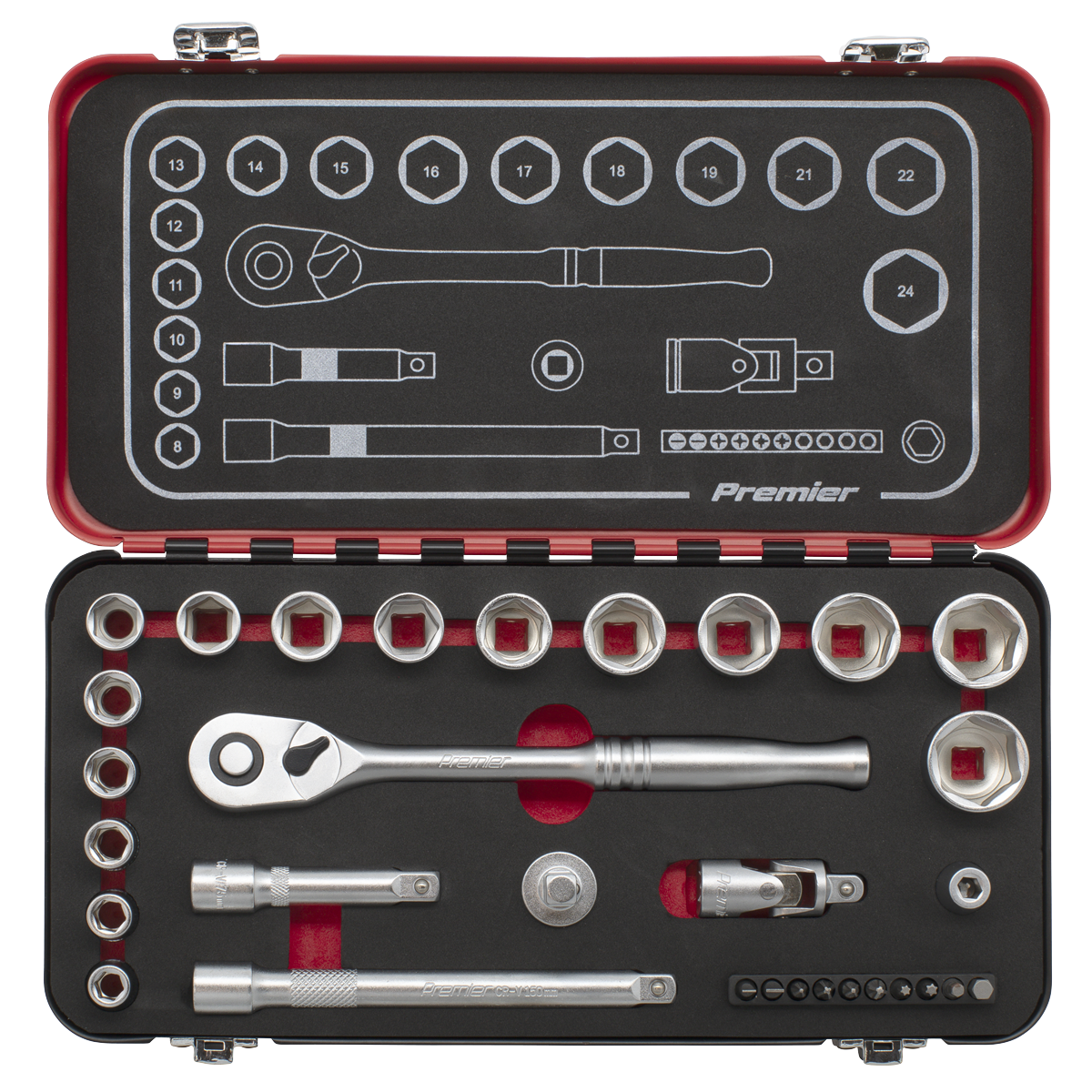 Socket Set 3/8"Sq Drive 31pc AK7921