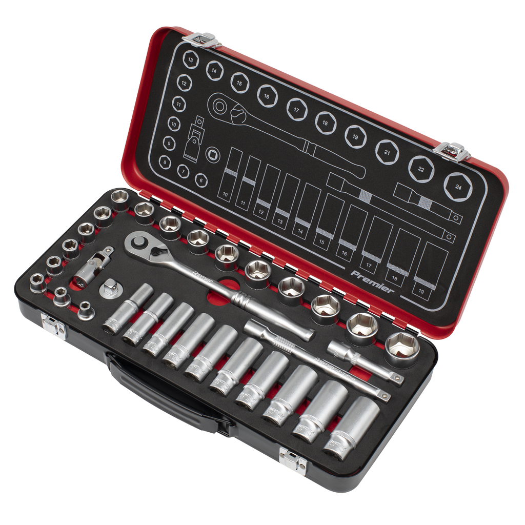 Socket Set 3/8"Sq Drive 32pc AK7922