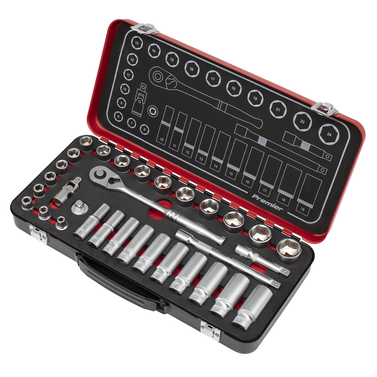 Socket Set 3/8"Sq Drive 32pc AK7922