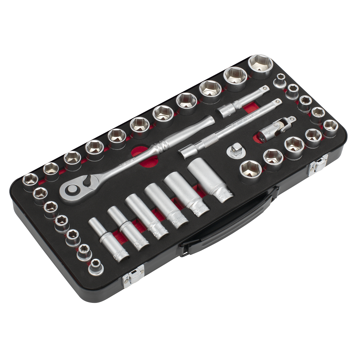 Metric/Imperial Socket Set 3/8"Sq Drive 37pc AK7923
